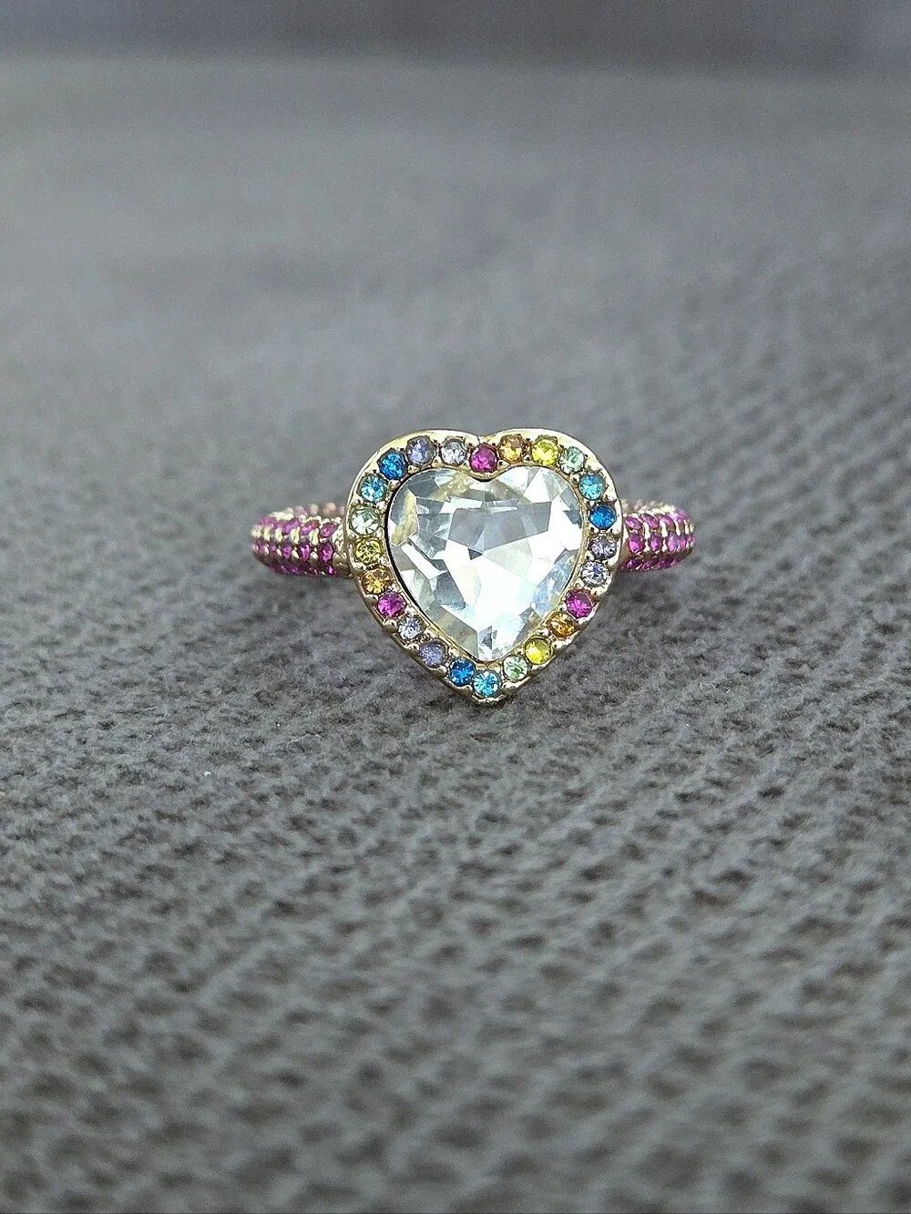 Kurt Geiger Multi Colored🌈 Crystals💎 Ring💍
